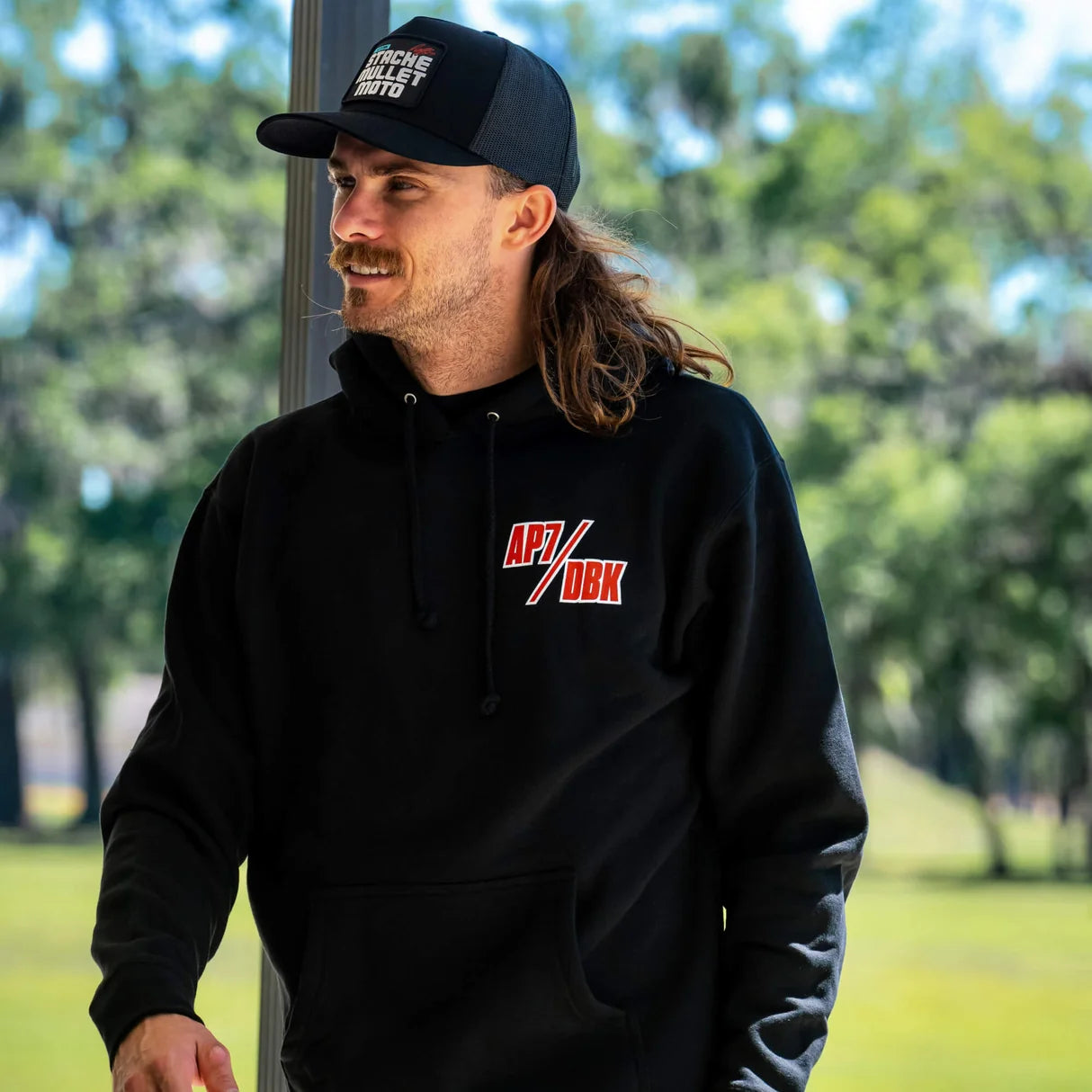 DBK Stache Mullet Moto 2Fifty Hat Black