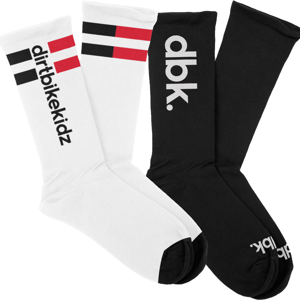 DBK Basic Socks 2 Pack White/Black