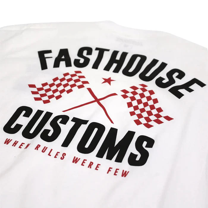 Fasthouse 68 Trick Tee - White/Red