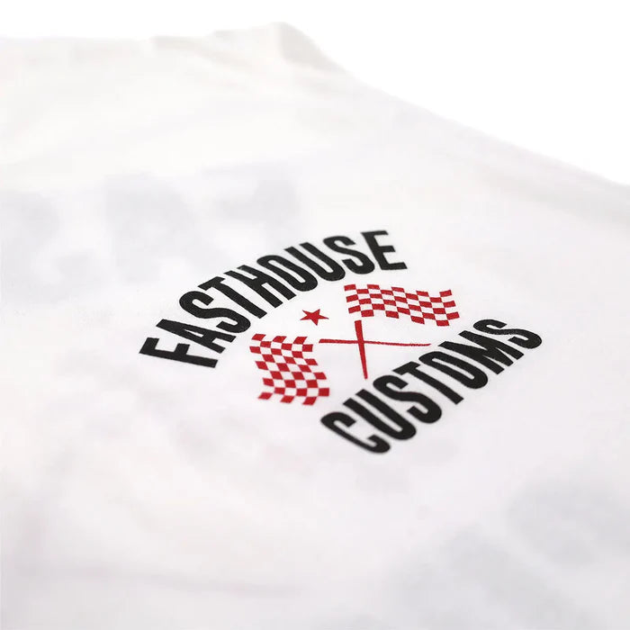 Fasthouse 68 Trick Tee - White/Red