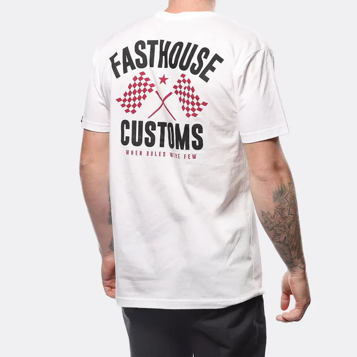 Fasthouse 68 Trick Tee - White/Red