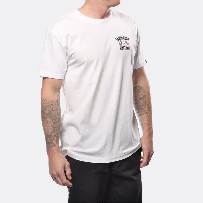 Fasthouse 68 Trick Tee - White/Red