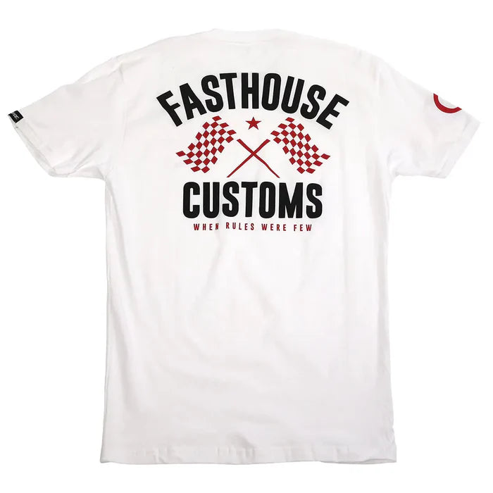 Fasthouse 68 Trick Tee - White/Red