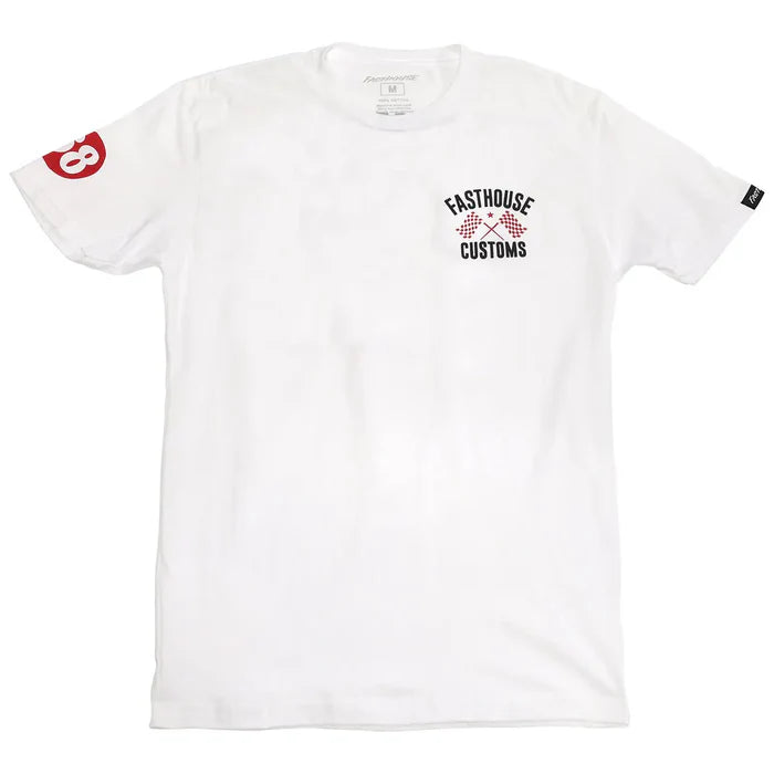 Fasthouse 68 Trick Tee - White/Red