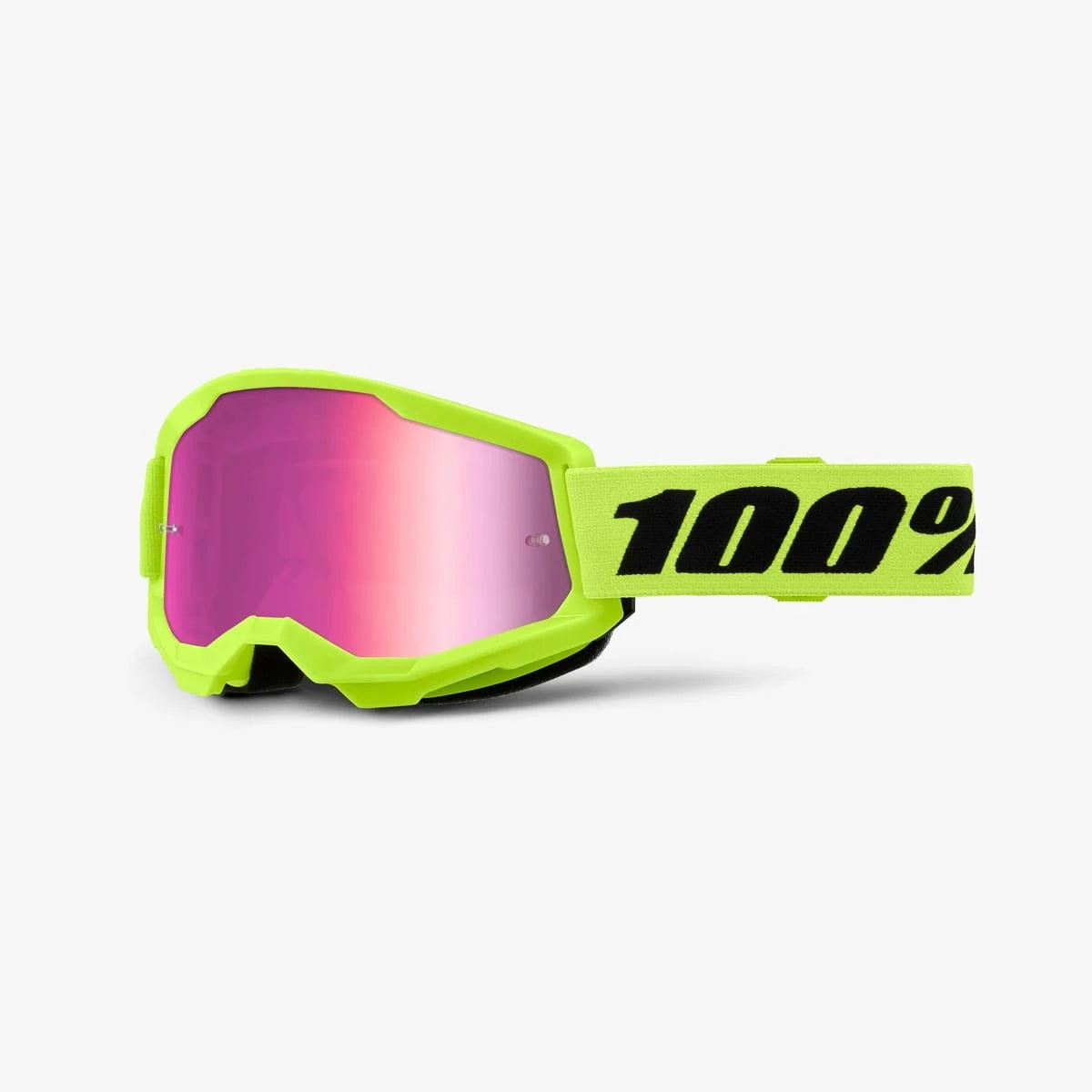 Strata 2 Goggle Neon Yellow Mirror Pink Lens