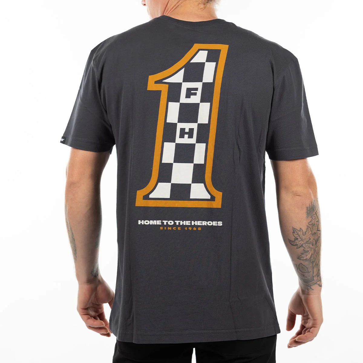 Fasthouse Heroes Tee - Graphite Black