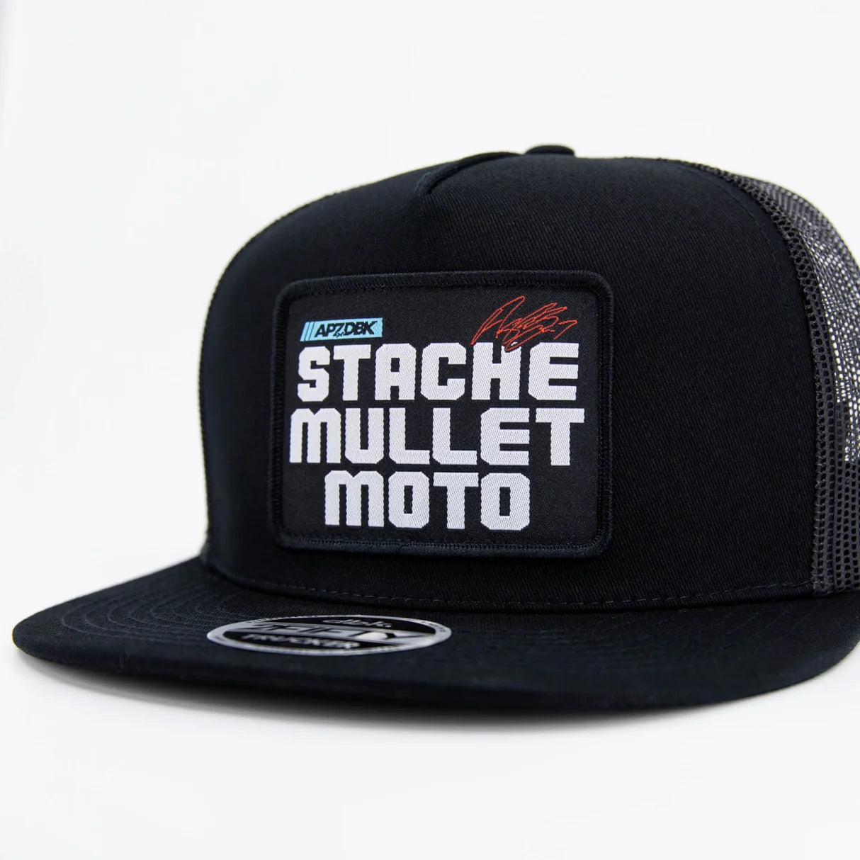 DBK Stache Mullet Moto 2Fifty Hat Black