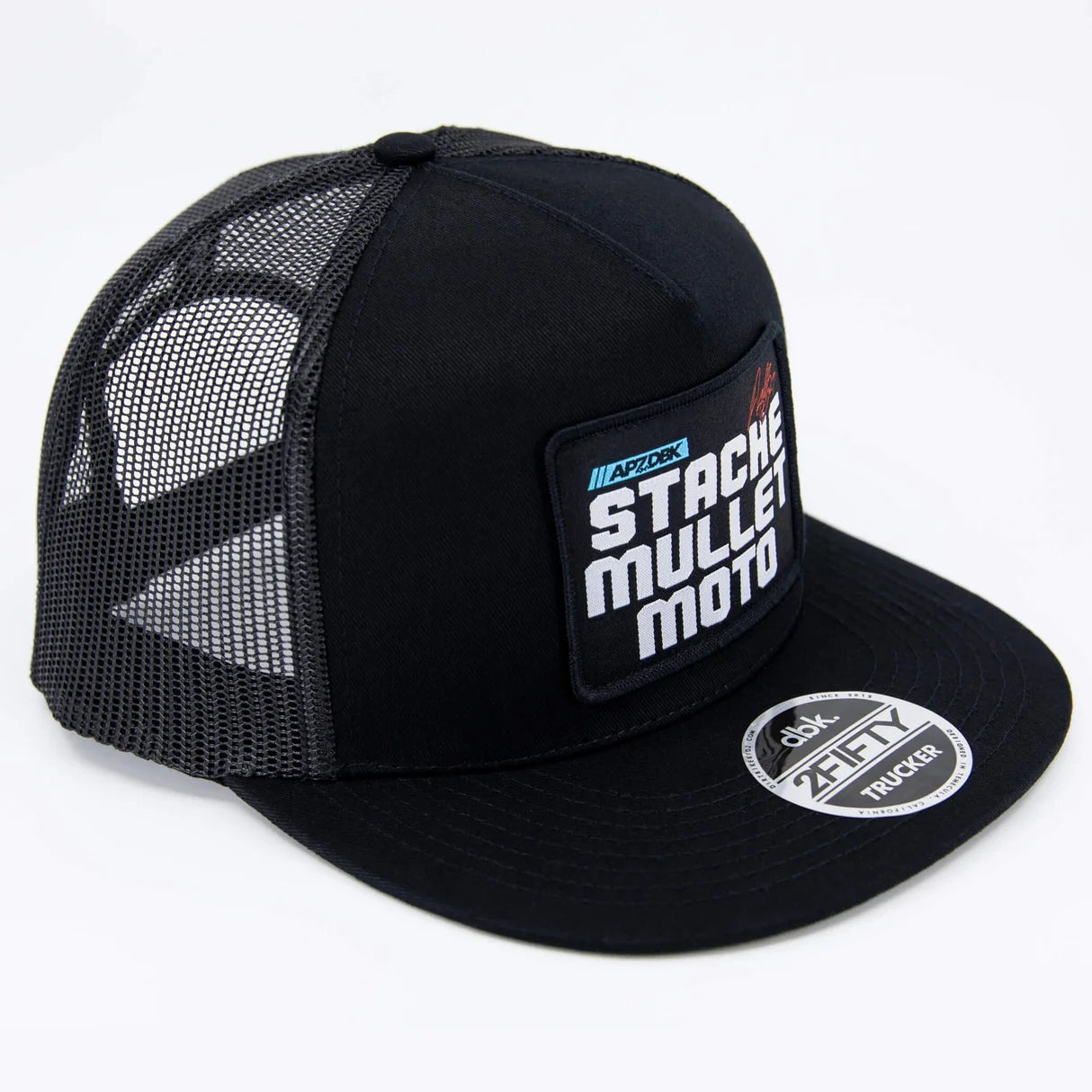 DBK Stache Mullet Moto 2Fifty Hat Black