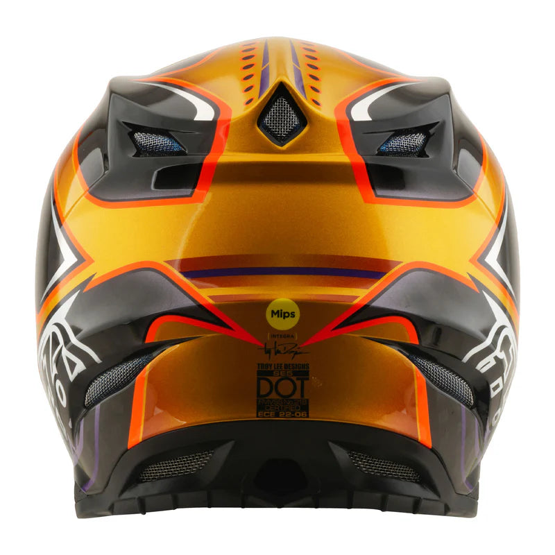 Troy Lee Designs SE5 Carbon Helmet Crest Gold