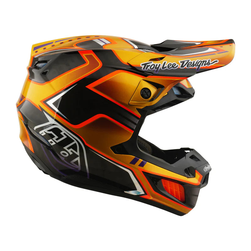 Troy Lee Designs SE5 Carbon Helmet Crest Gold