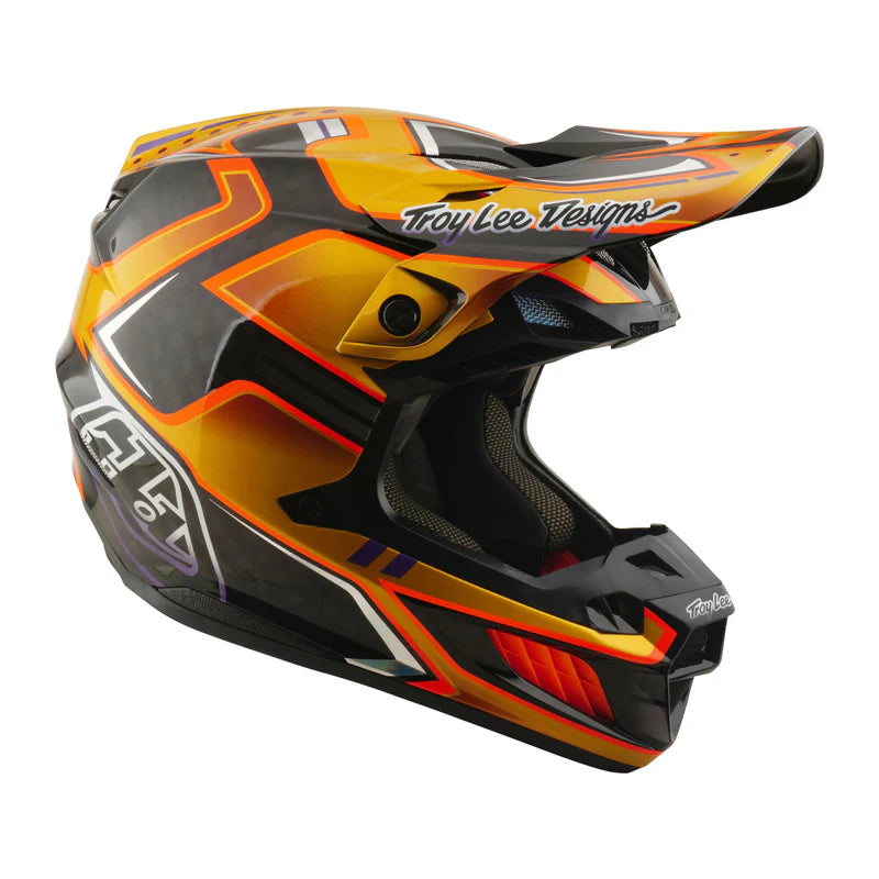 Troy Lee Designs SE5 Carbon Helmet Crest Gold
