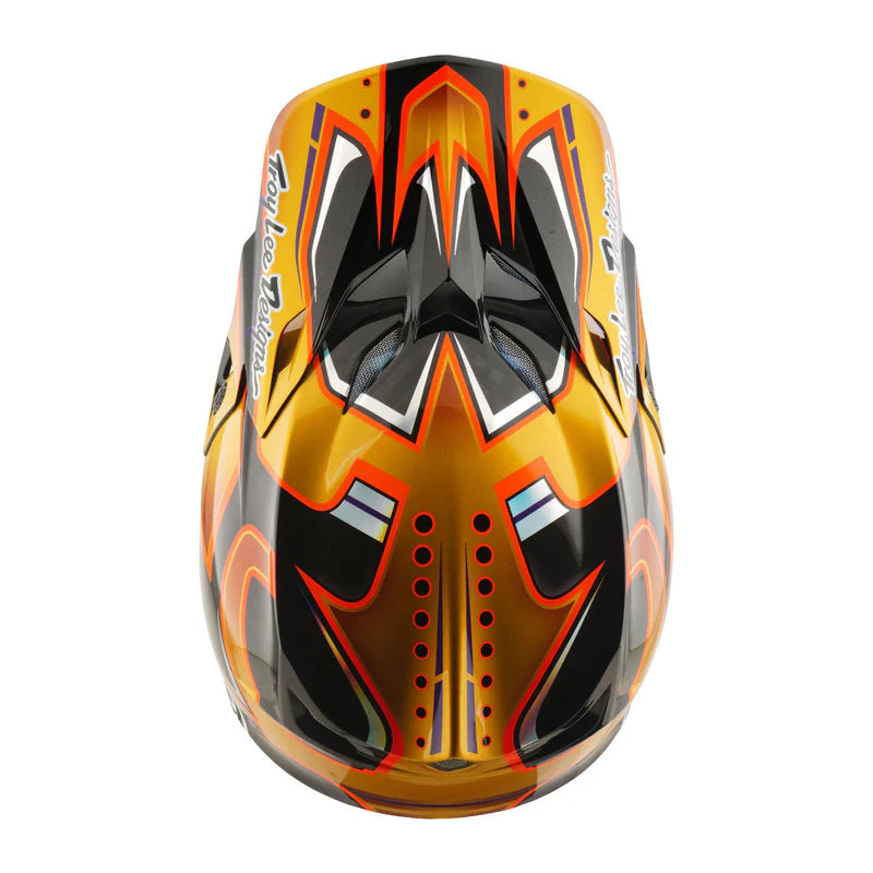 Troy Lee Designs SE5 Carbon Helmet Crest Gold