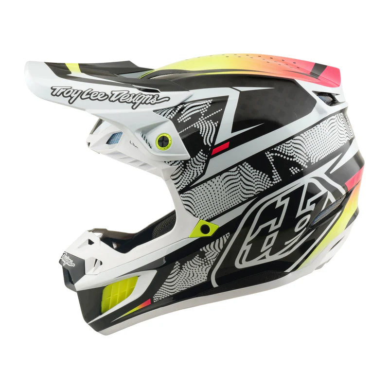 Troy Lee Designs SE5 Carbon Helmet Lined up White