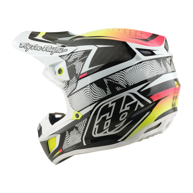 Troy Lee Designs SE5 Carbon Helmet Lined up White