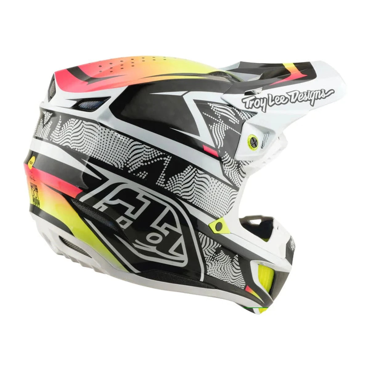 Troy Lee Designs SE5 Carbon Helmet Lined up White - MOTODLVRD