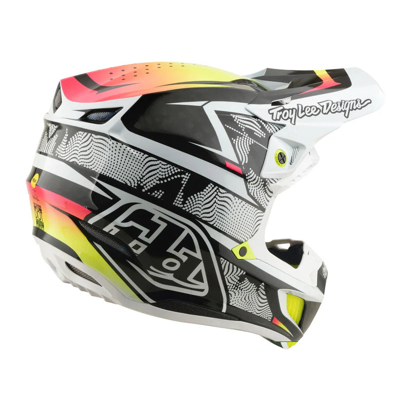 Troy Lee Designs SE5 Carbon Helmet Lined up White