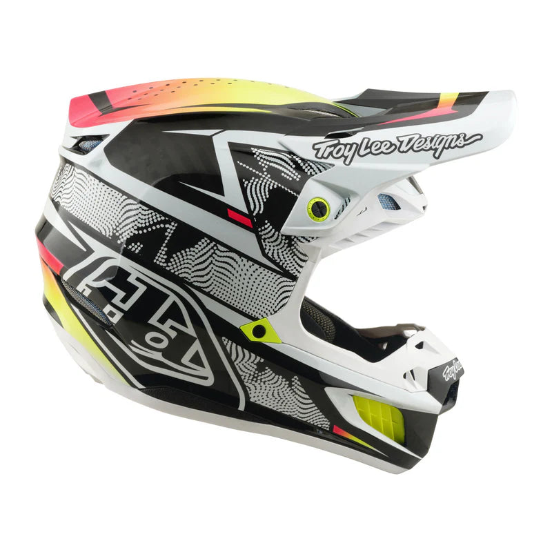 Troy Lee Designs SE5 Carbon Helmet Lined up White