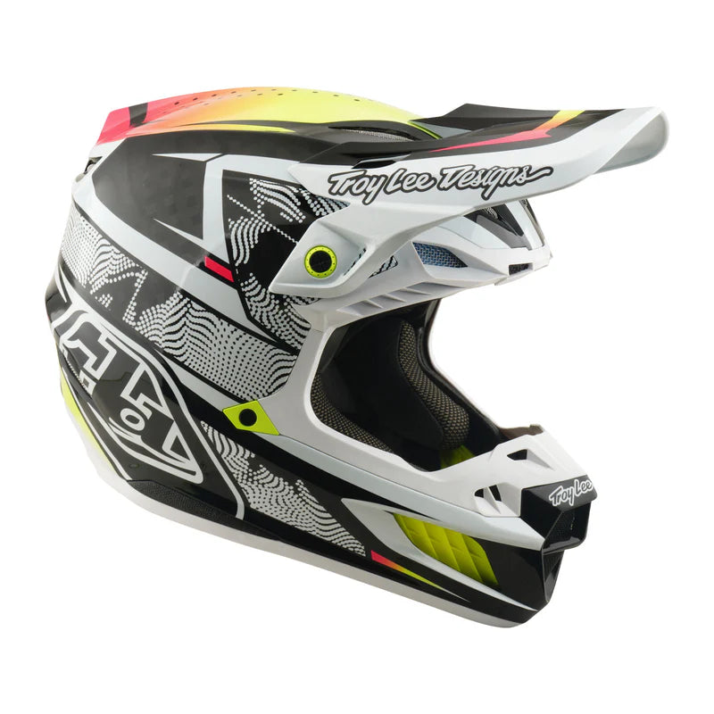 Troy Lee Designs SE5 Carbon Helmet Lined up White