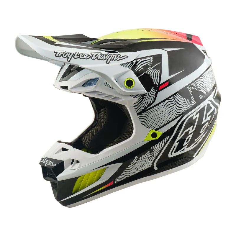 Troy Lee Designs SE5 Carbon Helmet Lined up White