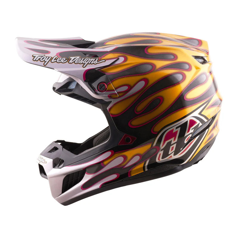 Troy Lee Designs SE5 Carbon Helmet Crest Gold