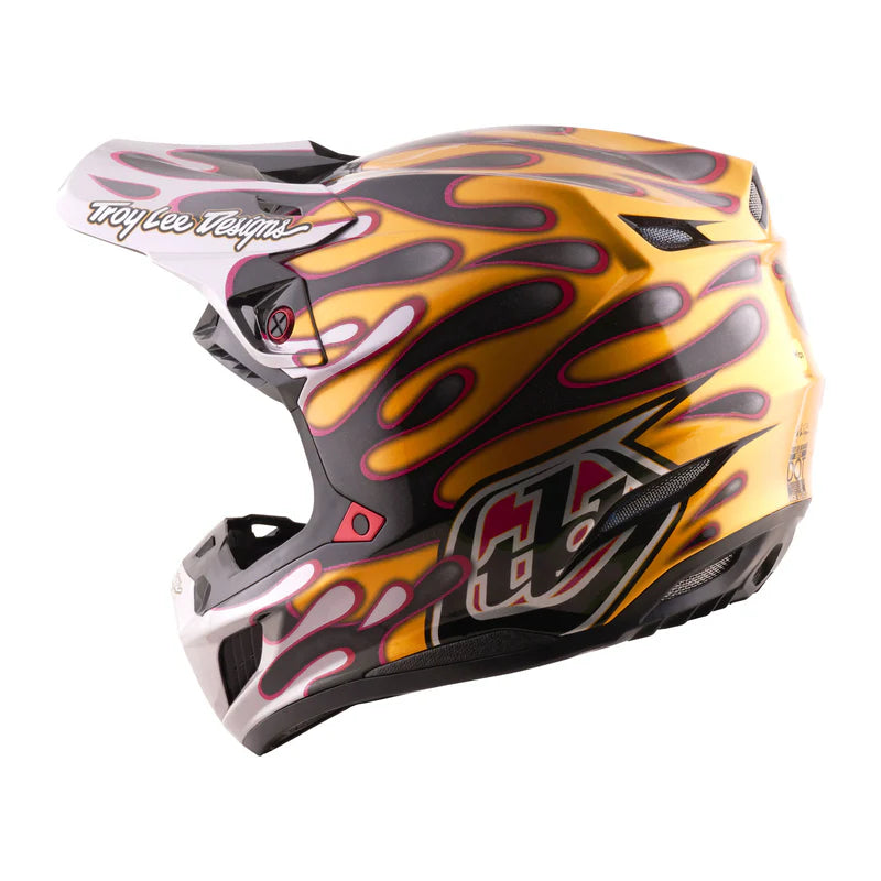 Troy Lee Designs SE5 Carbon Helmet Crest Gold