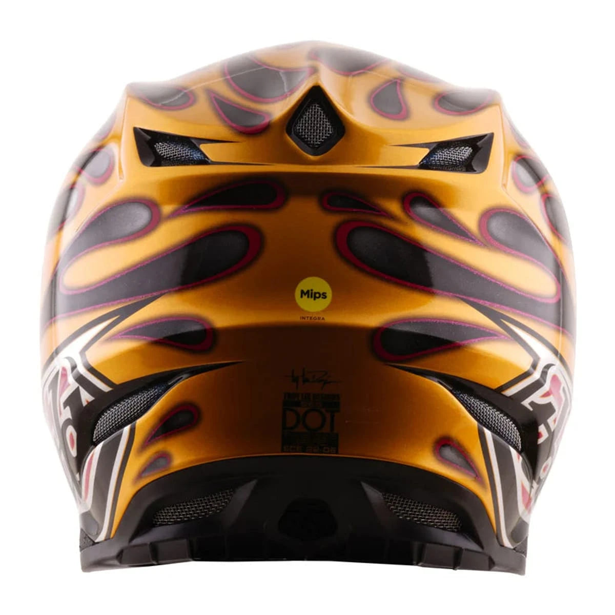 Troy Lee Designs SE5 Carbon Helmet Crest Gold - MOTODLVRD