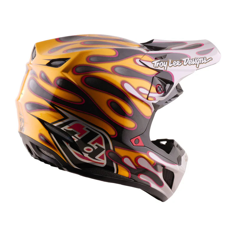 Troy Lee Designs SE5 Carbon Helmet Crest Gold
