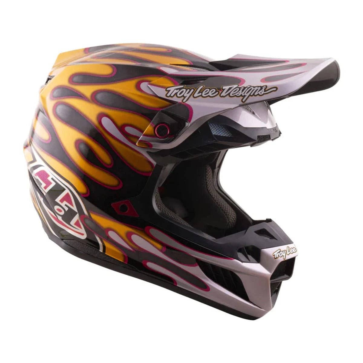 Troy Lee Designs SE5 Carbon Helmet Crest Gold - MOTODLVRD