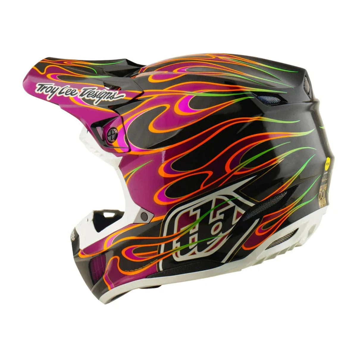 Troy Lee Designs SE5 Carbon Helmet Torched Black / Violet - MOTODLVRD