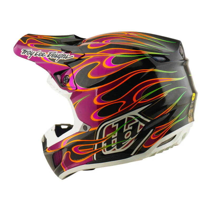 Troy Lee Designs SE5 Carbon Helmet Torched Black / Violet