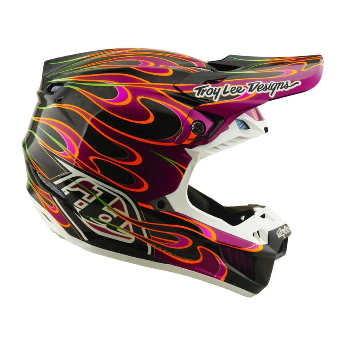 Troy Lee Designs SE5 Carbon Helmet Torched Black / Violet - MOTODLVRD