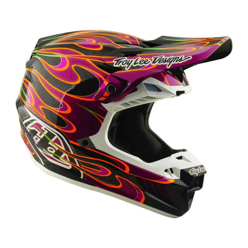 Troy Lee Designs SE5 Carbon Helmet Torched Black / Violet
