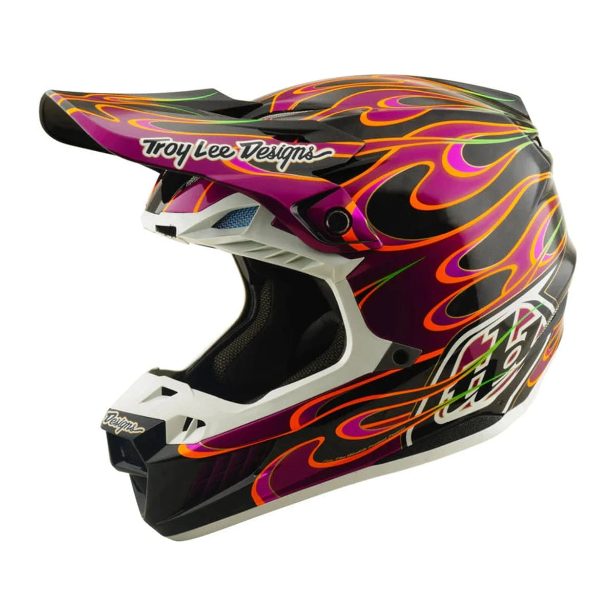 Troy Lee Designs SE5 Carbon Helmet Torched Black / Violet - MOTODLVRD