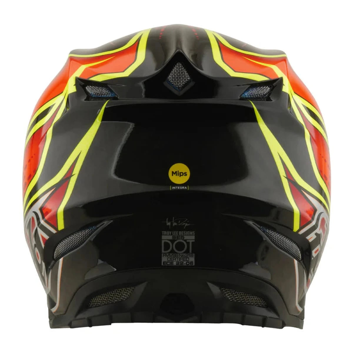 Troy Lee Designs SE5 Carbon Helmet Wings Red - MOTODLVRD