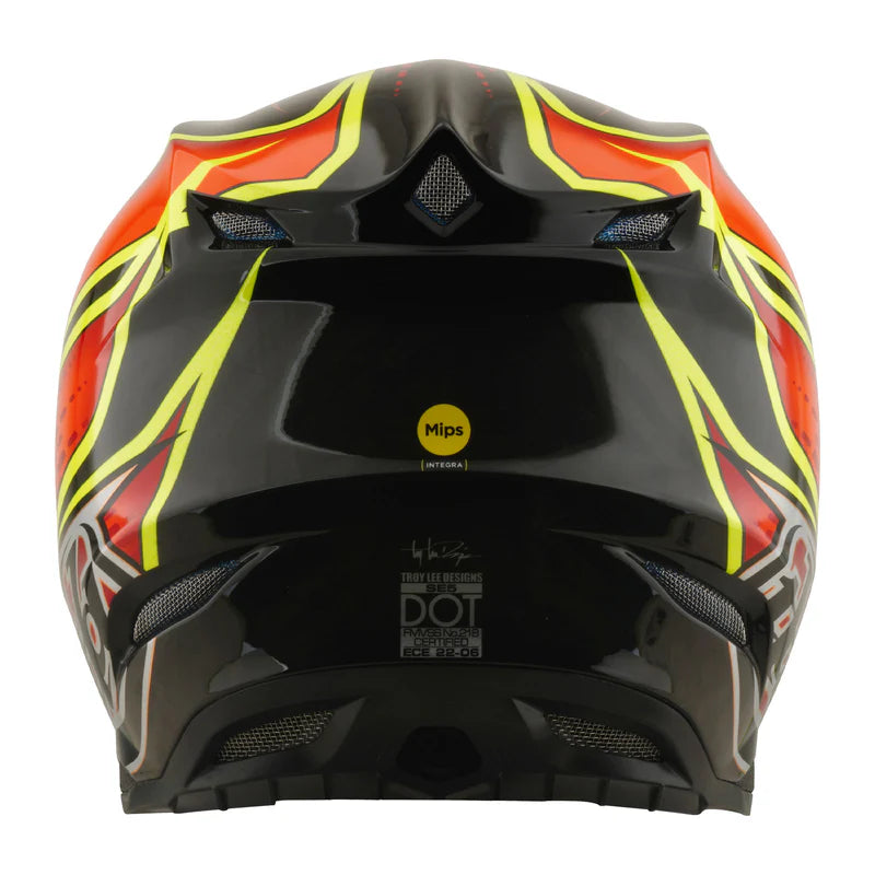 Troy Lee Designs SE5 Carbon Helmet Wings Red