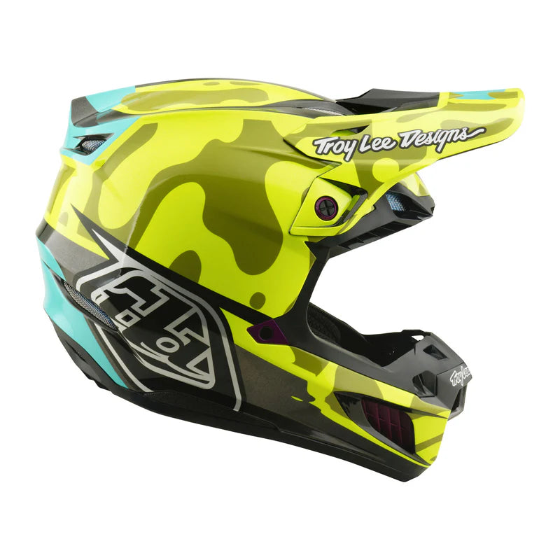 Troy Lee Designs SE5 Composite Helmet Myth Flo Yellow