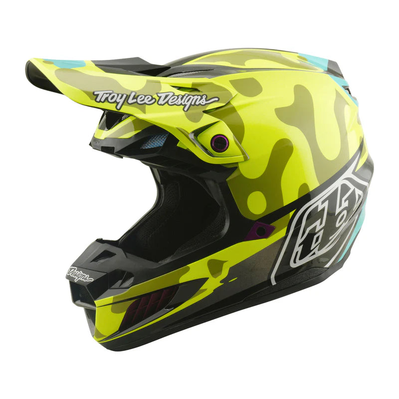 Troy Lee Designs SE5 Composite Helmet Myth Flo Yellow