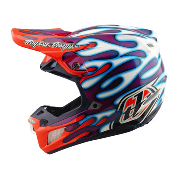 Troy Lee Designs SE5 Composite Helmet Overspray Violet / White