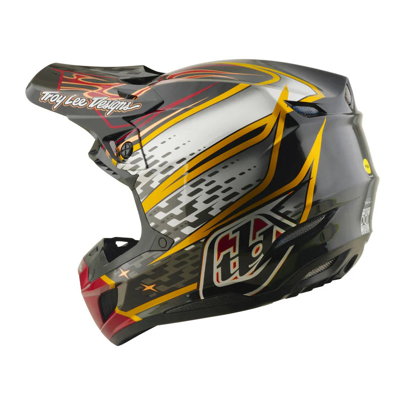 Troy Lee Designs SE5 Composite Helmet Wings Black / Black