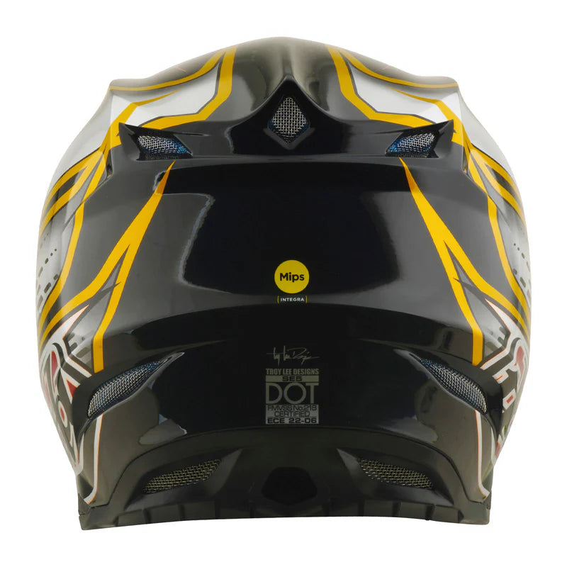 Troy Lee Designs SE5 Composite Helmet Wings Black / Black