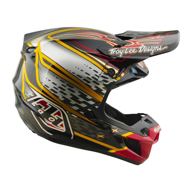 Troy Lee Designs SE5 Composite Helmet Wings Black / Black