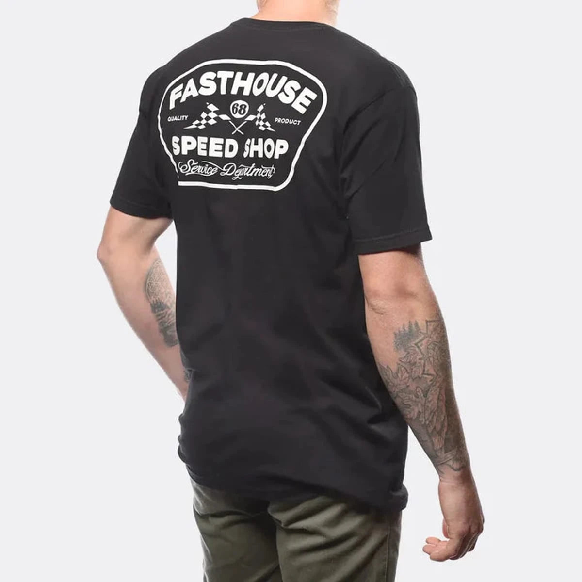 Fasthouse Wedged Tee - Black - MOTODLVRD