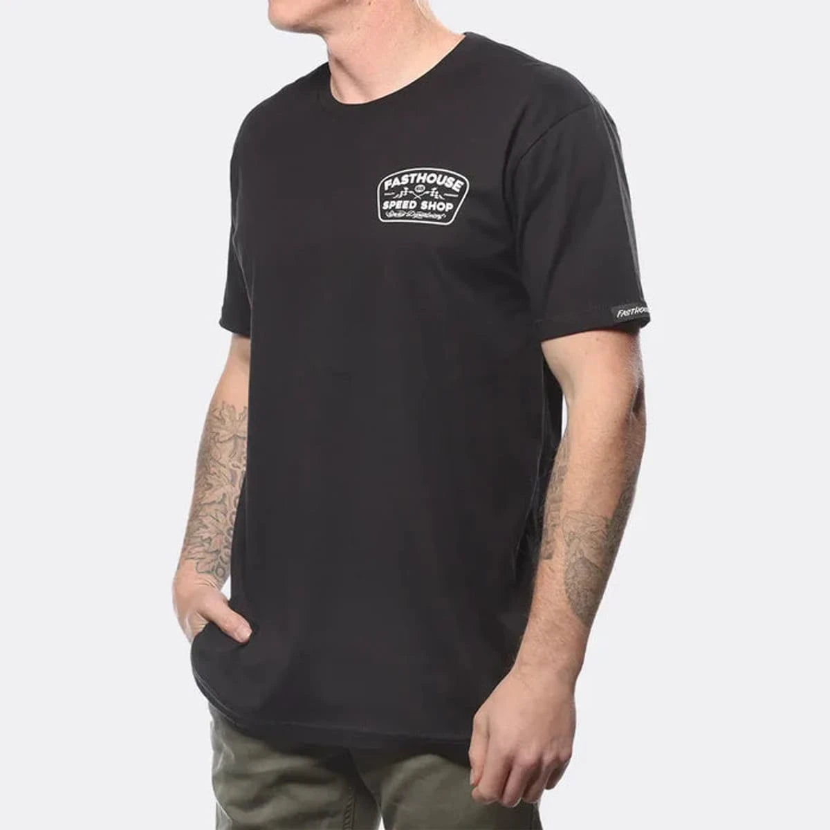 Fasthouse Wedged Tee - Black - MOTODLVRD