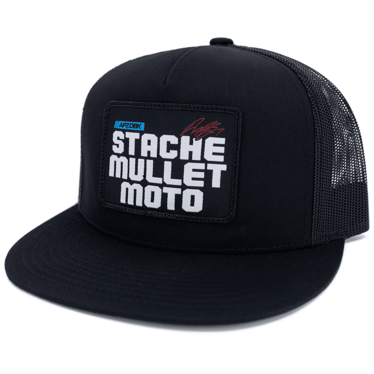 DBK Stache Mullet Moto 2Fifty Hat Black