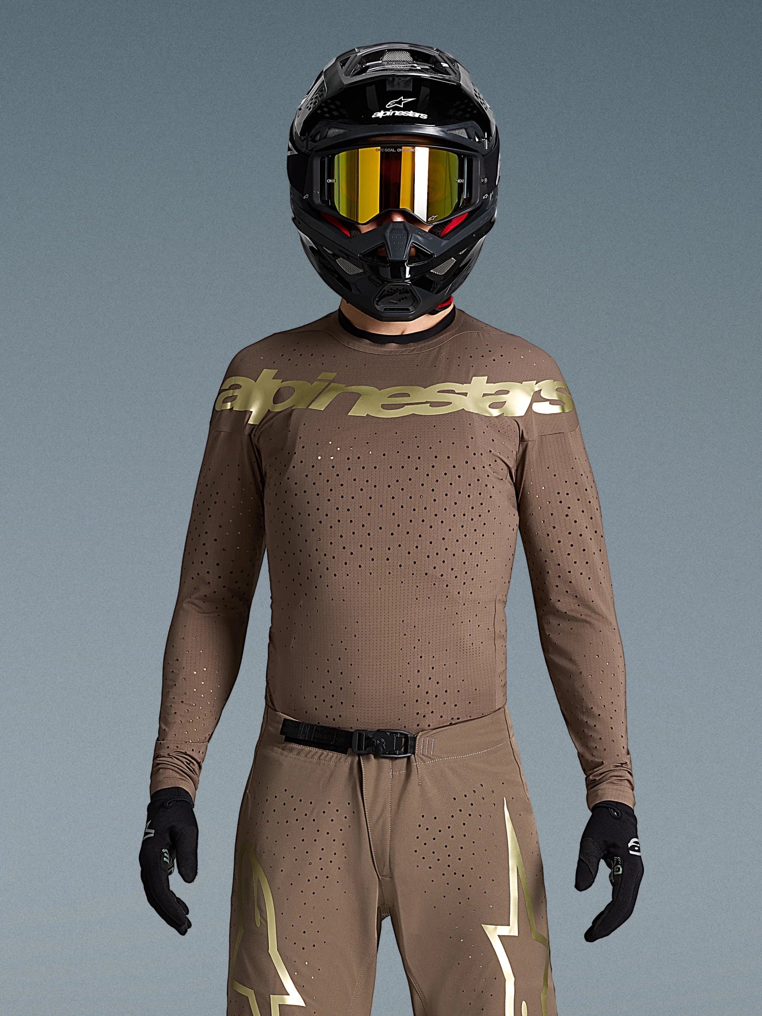 Alpinestars Limited Edition Supertech Air Gold Jersey - MOTODLVRD