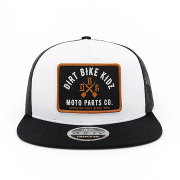 DBK MP Trucker Hat 2FIFTY Snapback White/Black - MOTODLVRD