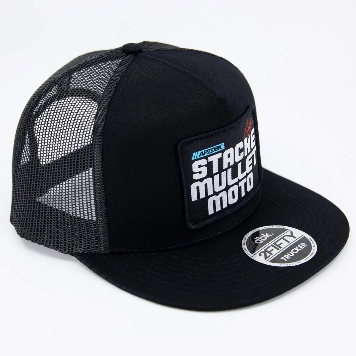 DBK Stache Mullet Moto 2Fifty Hat Black - MOTODLVRD