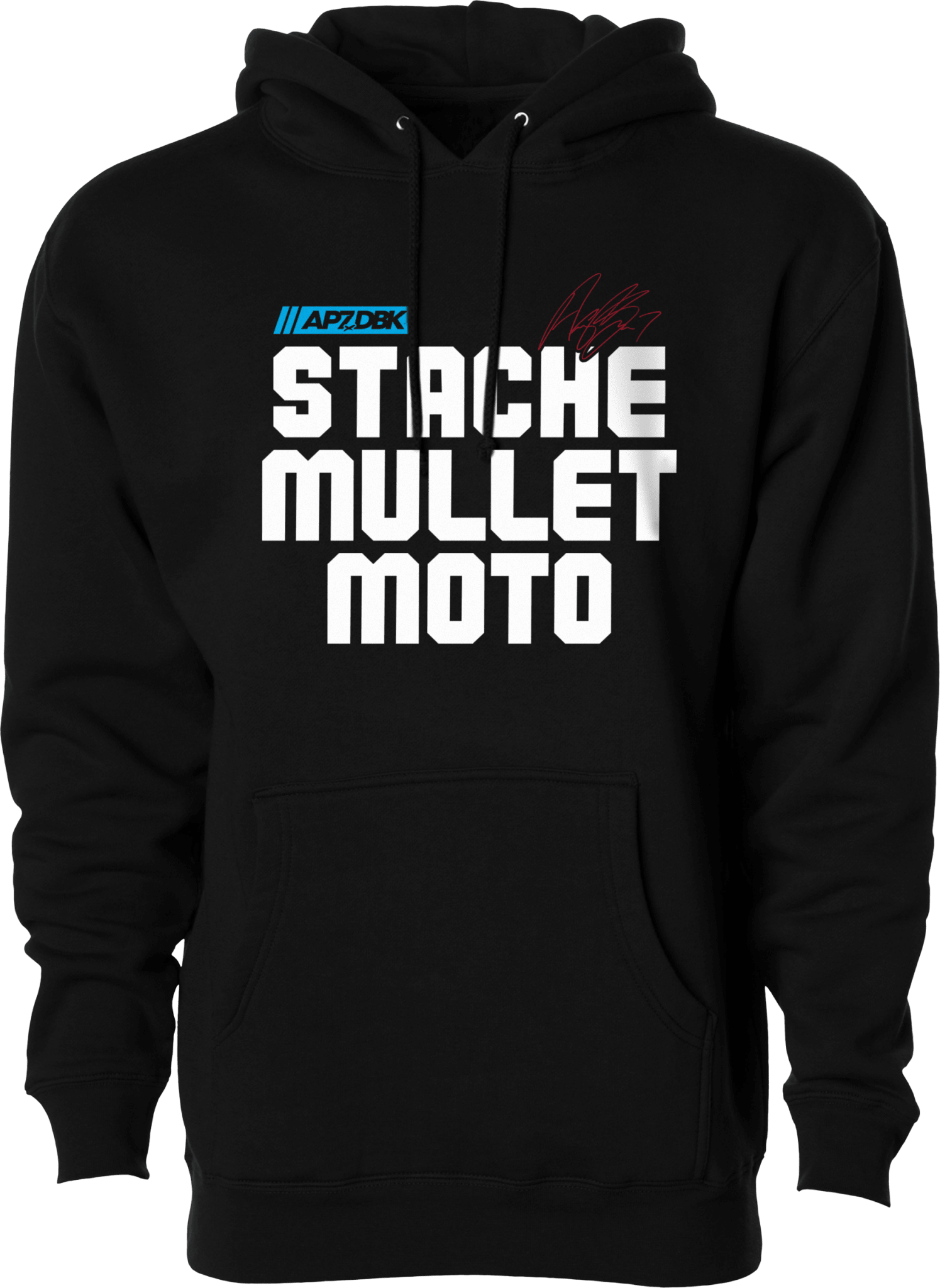 DBK Stache Mullet Moto Hoodie - MOTODLVRD