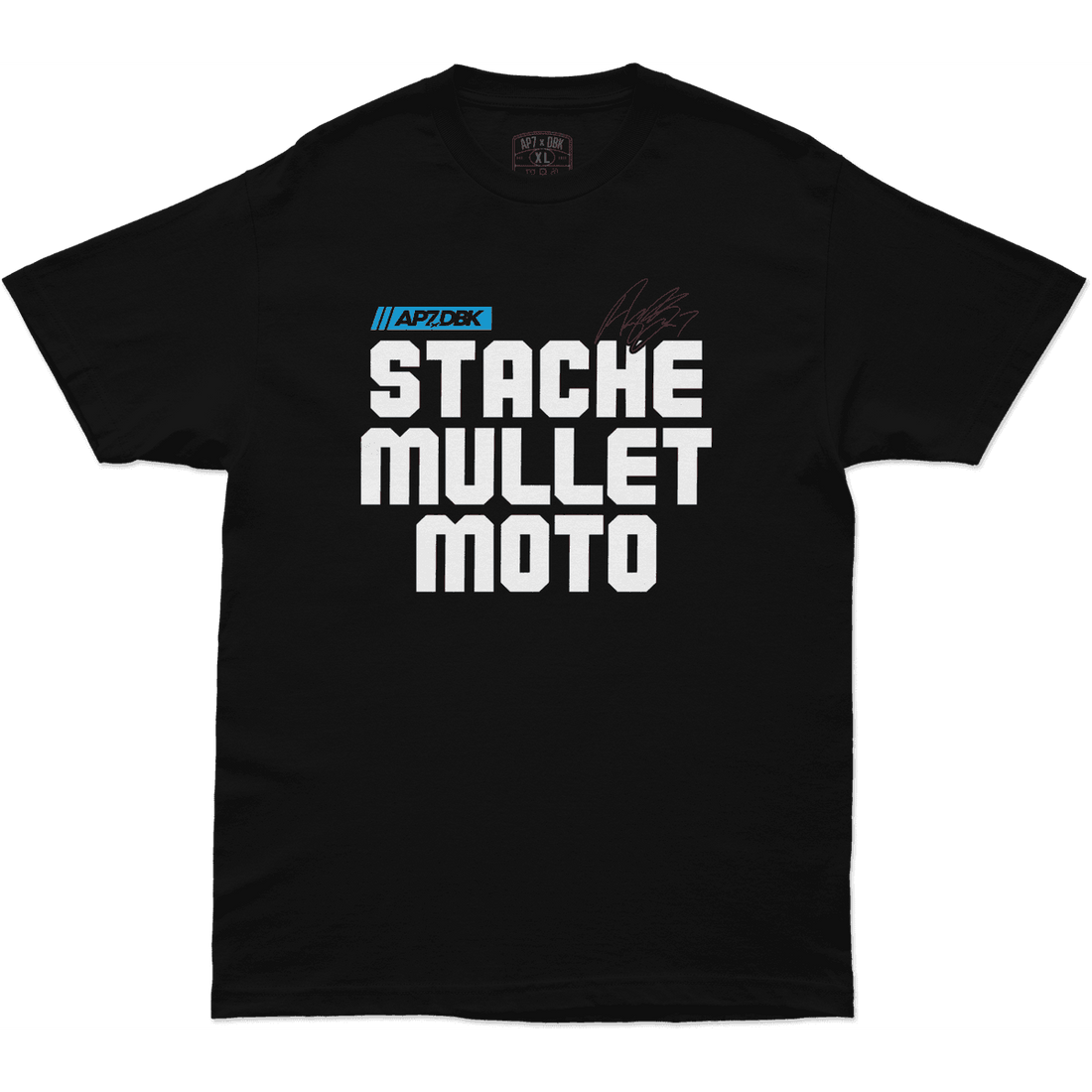 DBK Stache Mullet Moto Tee - MOTODLVRD