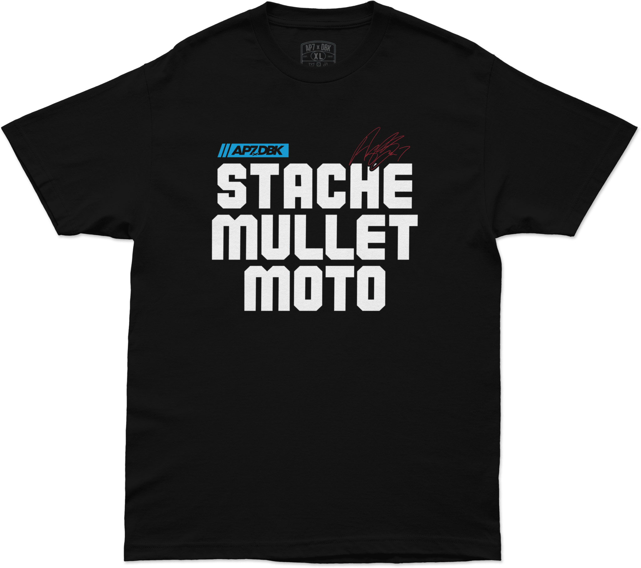 DBK Stache Mullet Moto Tee - MOTODLVRD